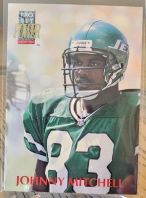 1992 Pro Set Power Johnny Mitchell RC #324 New York Jets - Image 1 of 2