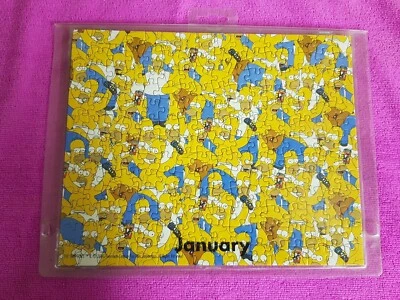 2001 Homer Simpson Jigsaw Puzzle / Double Sided, January & June?! - Photo 1/4