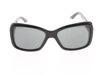 Óculos de sol feminino preto Ralph Lauren Itália RL8066 5001/87 tamanho 55 16 135 - Imagem 1 de 4
