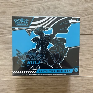 Pokemon Juego de Cartas Coleccionables Black Bolt Elite Caja Entrenador ETB - Imagen 1 de 2