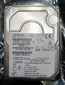 Hitachi DK23BA-15 10GB IDE 2.5" Hard Drive Working - Picture 1 of 4