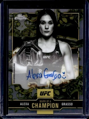 2025 Topps UFC Chrome Alexa Grasso Mark of a Champion Auto #MOC-AG - Image 1 of 2
