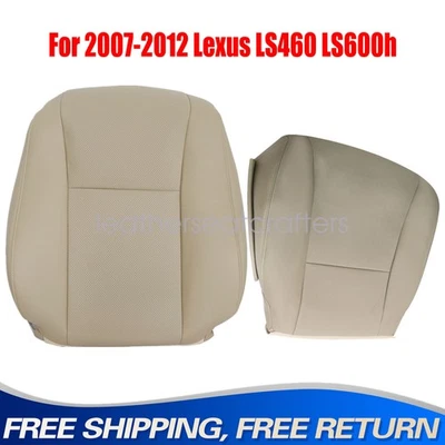 2007 2008 2009 2010 2011 2012 For Lexus LS460 LS600h Driver Side Seat Cover Tan Foto 1 de 4