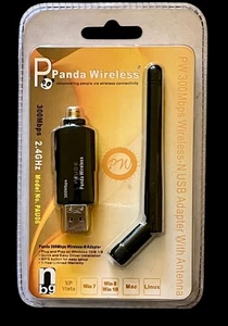 NEW NIP~ PANDA WIRELESS PAU06 ~ 2.4GHZ 300 MBPS Wireless ~ N USB Adapter/Antenna - Picture 1 of 2