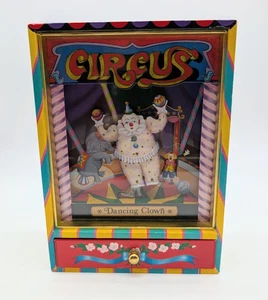 Vintage Otagiri Zirkus tanzender Clown Spieluhr SIEHE VIDEO - Bild 1 von 16