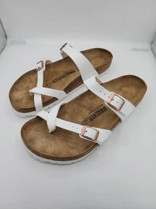 Birkenstock Mayari Birko Flor Sandals White Women's Size 40 / 9 Regular - Picture 1 of 12