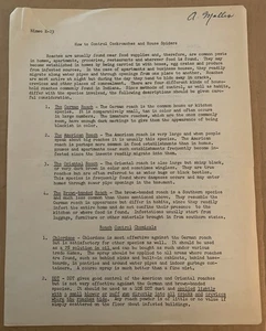 Indiana Purdue University 1949 - Cómo controlar cucarachas y arañas domésticas, Rpt - Imagen 1 de 2