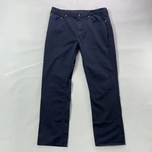 Polo Ralph Lauren Pants Men 36x30 Navy Blue Stretch Chino 5 Pocket Lightweight - Picture 1 of 19