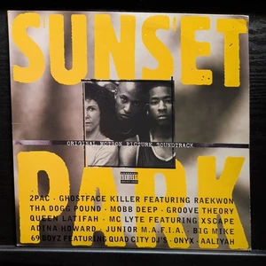 Sunset Park OST by M.C. Lyte, 2Pac, Mobb Deep, Wutang, Aaliyah... Vinyl 1996 2LP - Picture 1 of 16