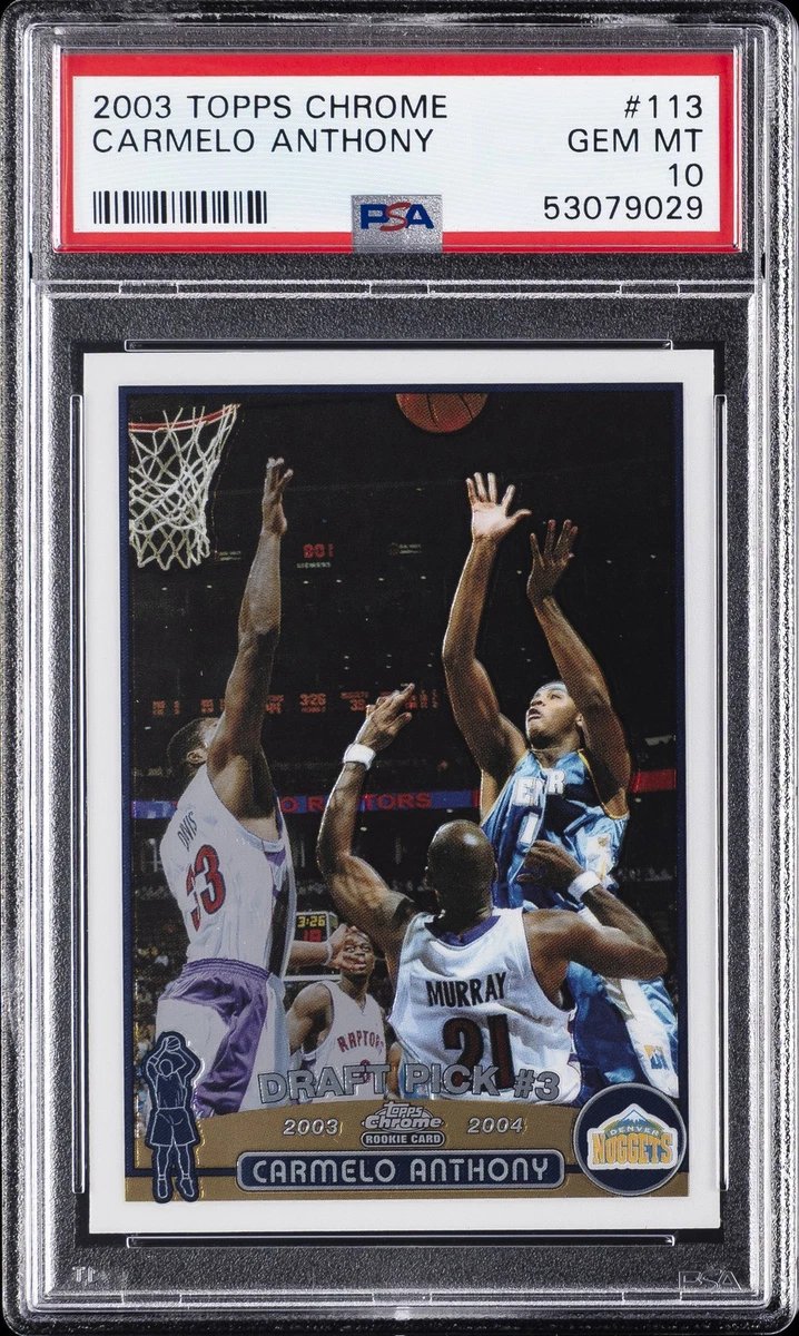 Carmelo Anthony Basketball Grade 10 Rookie Sports Trading Cards