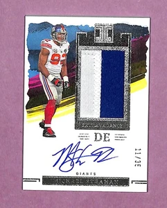 Michael Strahan 2023 Panini Impecable EP-MS Extravagancia Parche Automático/35 - Imagen 1 de 2
