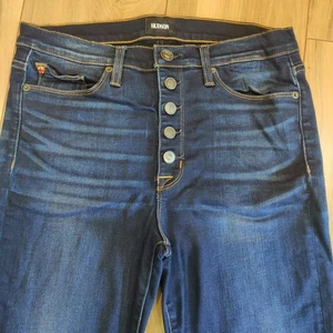 Hudson Ciara High Rise Exposed Button Fly High Rise Crop Skinny Jeans 30 Blau - Bild 1 von 12
