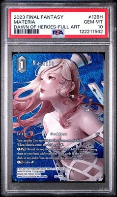 2023 FINAL FANTASY DAWN OF HEROES 128H MATERIA FULL ART Foil PSA 10 Gem Mint - Image 1 of 2