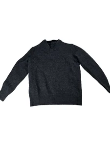100% Extra Fine Merino Wool Sweater Kids 7 To 8 Years Round Neck V-Neck Winter - Picture 1 of 9