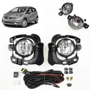 For 2014-2016 Nissan Versa Note Hatchback Fog Light Clear Lens with Bracket Wire - Picture 1 of 7