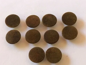 10 boutons anciens plat bakélite écossais diamètre 12 mm réf 49 - Picture 1 of 3
