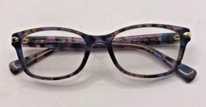 SOLO GAFAS COACH MONTURAS HC 6065 5288 CONFETI MORADO 49-17-135 - Imagen 1 de 7