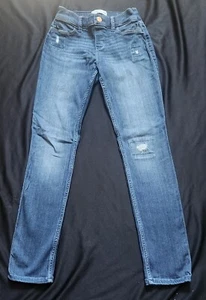 Abercrombie Kids Girls Pull-on Jean Jegging Size 11/12 Jeans Distressed - Picture 1 of 6
