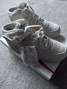 Size UK 8 - Nike Air Force 1 Mid 07 SP x Stussy Fossil 2022 Brand New And Unworn - Picture 1 of 8