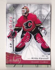 06-07 SP Authentic Miikka Kiprusoff /100 NOTABLES LIMITED Calgary Flames 2006