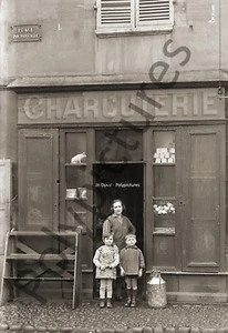 Photo ancien commerce Toulouse Boucherie Charcuterie Viande tirage repro 1920 - Imagen 1 de 3