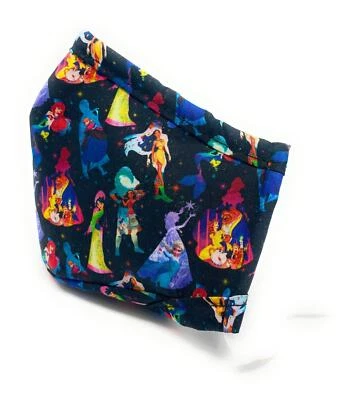 Maskara by BengC Princess Black Silhouette KIDS Face Mask with Nose Clip 3D Fit - Image 1 of 4