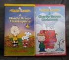 A Charlie Brown Thanksgiving, A Charlie Brown Christmas 2 VHS Lot (VHS 1996)