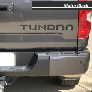 Letras del portón trasero levantadas negro mate para Toyota Tundra 2014-2021 Insertos de plástico - Imagen 1 de 1