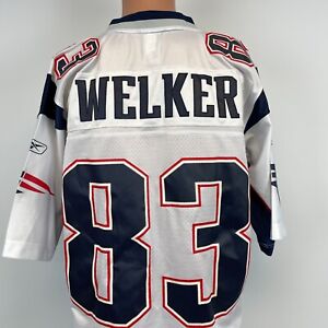 Reebok Wes Welker New England Patriots Road Jersey 2011 NFL Football Sewn S