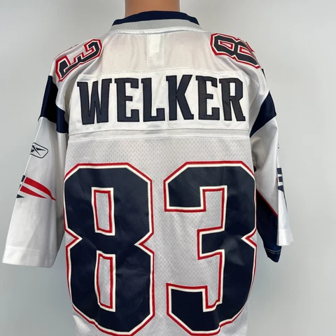 Reebok Wes Welker New England Patriots Road Jersey 2011 NFL Football Sewn S Cover