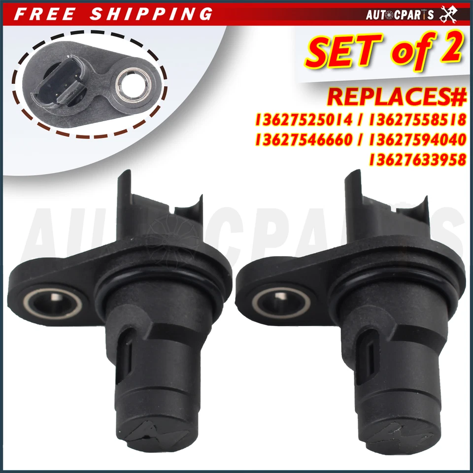 2x Sensor de posición del árbol de levas nuevo para BMW 750Li 750Li xDrive 13627558518 5S7403 Foto 1 de 4