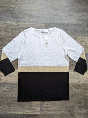 New York Company NWT Women's Size Small Sweater Black White - Image 1 of 4