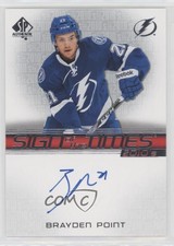 2020-21 SP Authentic Sign of the Times 2010s Brayden Point #ST10-BP Auto
