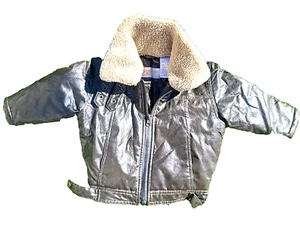 Outbrook Kids. Faux Leather Bomber Jacket Size 12 Months - Picture 1 of 6