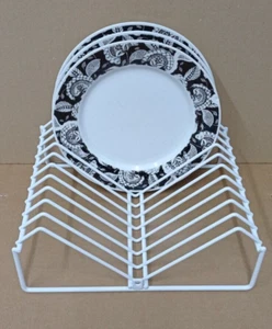 Plate Rack Wire Mini Dish Drainer Washing Up Stand Plastic Coated Caravan MI310 - Picture 1 of 3