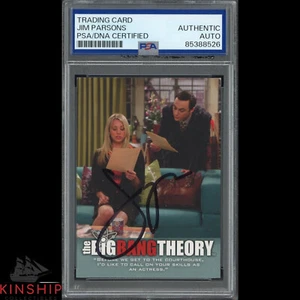 Jim Parsons signed Big Bang Theory Trading Card PSA DNA Slabbed Auto C4355 - Picture 1 of 1