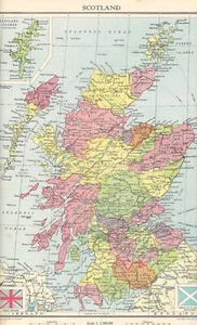Original 1935 Antique Map - Scotland, Shetland Islands (Inset) - Picture 1 of 1