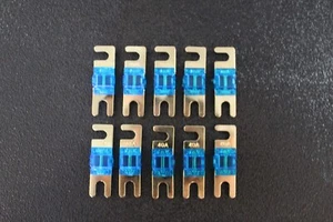 10 PK 60 AMP MINI ANL FUSIBLES NIQUELADOS EN LÍNEA AFC AFS HOJA AUTO COCHE MANL60 - Imagen 1 de 8