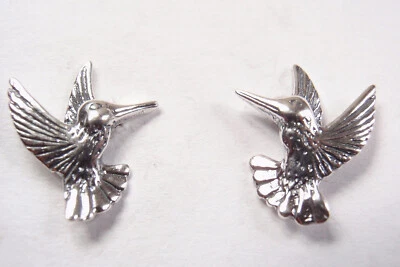 Flying Woodpecker 925 Sterling Silver Stud Earrings — 第 1/3 张图片