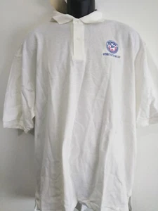 VTG USPS POLO SHIRT WHITE XL " INFORMATION TECHNOLOGY" BY CROSS CREEK (READ) - Picture 1 of 10