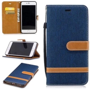 Custodia Cellulare Protezione per Apple iPhone 8 Plus Case Cover Borsa Wallet - Foto 1 di 7