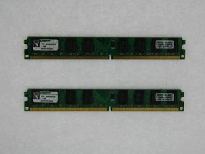 4GB Kit (2x2GB) Kingston DDR2-667MHz KTD-DM8400B/2G Low Profile Desktop RAM - Picture 1 of 1