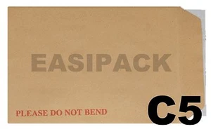 25 x Sobres Traseros C5 A5 Tablero Respaldo PIP (229x162mm) - Imagen 1 de 1