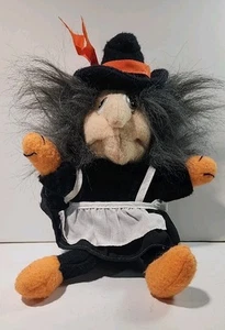 MUÑECA DE PELUCHE BRUJA HALLOWEEN VINTAGE ABRAZO INGENIO - Imagen 1 de 7