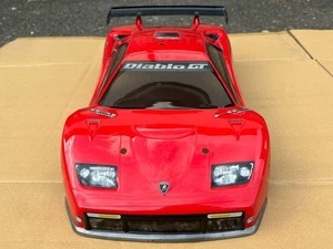 HPI Racing Lamborghini Diablo GT RC Car Body 1/8, 1/10 scale, used Japan zz8 F/S - Picture 1 of 7