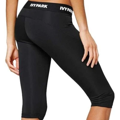 {Ivy Park} Black Capri Athletic Workout Pants Size XXS - Image 1 of 4