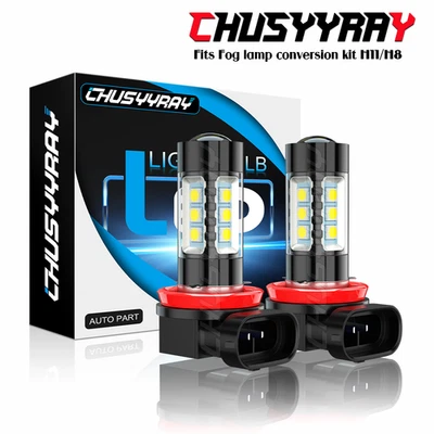 For Nissan Versa Note 2014-19 2x H11 LED Fog Light Bulbs Super White Light 6000k - Image 1 of 4