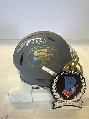 Minicasco de pizarra firmado por Ricky Watters #32 de los 49ers de San Francisco | Certificado de autenticidad Beckett Foto 1 de 4