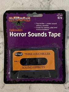NEW VTG Halloween Sounds Thriller Chiller Sound Effects Cassette Tape Horror  - Picture 1 of 2
