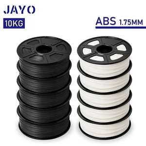 JAYO 10KG ABS Black White 1.75mm 3D Filament Wear Resistance High Toughness - Picture 1 of 8